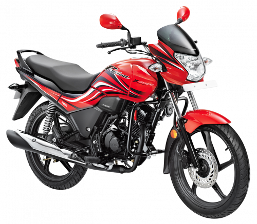 hero honda passion pro motor bike in red colour